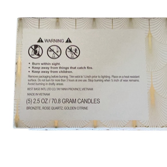 House Of Harlow 1960 New In Box Set Of 5 Soy Blend Scented Candles 2.5oz Each - Picture 6 of 6